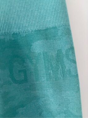 Gymshark Adapt Aqua Teal Logo Camo Leggings High-Waisted Small